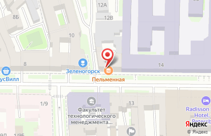 Пельменная в Санкт-Петербурге на карте