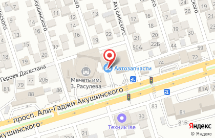 Автомагазин LADA Dеталь в Кировском районе на карте