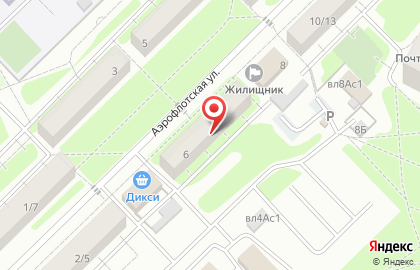 Выездная медицинская служба Вита Мед на Аэрофлотской улице на карте