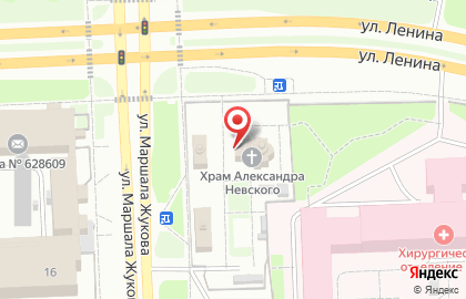 Храм благоверного князя Александра Невского на улице Маршала Жукова на карте