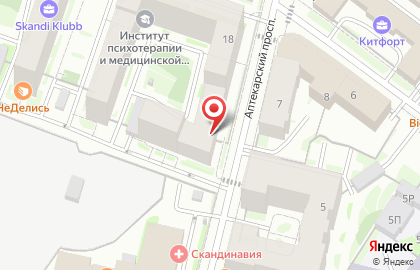 Салон МИР СЕЙФОВ на Аптекарском проспекте на карте