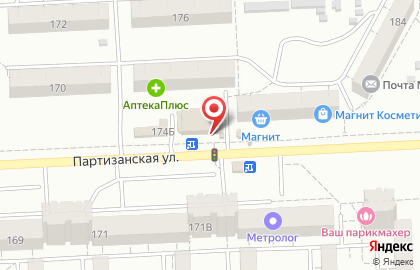 Салон сотовой связи Связист на Партизанской улице на карте