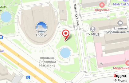 Каток У Глобуса на карте