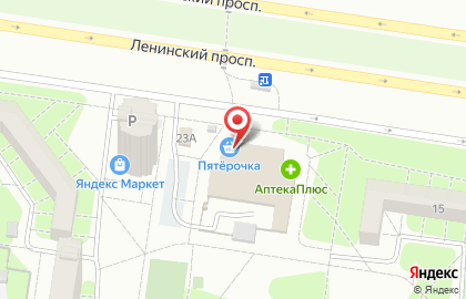 Супермаркет Пятёрочка в Автозаводском районе на карте