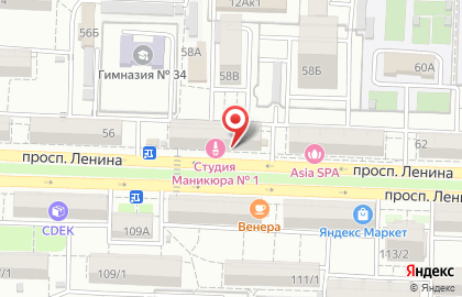 Магазин цветов Брабион на проспекте Ленина на карте