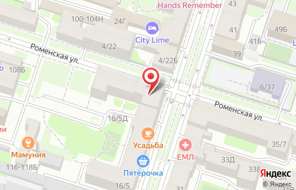 Бар на ул. Черняховского, 16 на карте