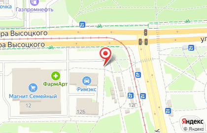Киоск по продаже хлебобулочных изделий на улице Владимира Высоцкого на карте