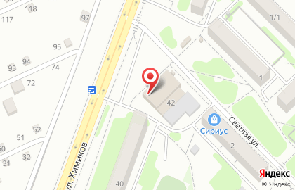 Банкомат Газпромбанк на улице Химиков, 42 на карте