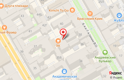 Микрокредитная компания Квик Мани в Василеостровском районе на карте