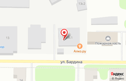 Алкомаркет АЛКО.ru на улице Бардина на карте