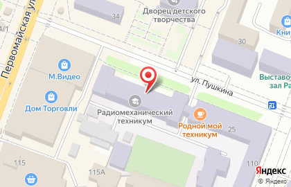 Центр дополнительного профессионального образования на улице Пушкина на карте