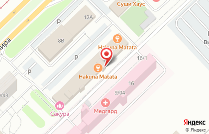 Гостиница и сауна Сакура в Набережных Челнах на карте