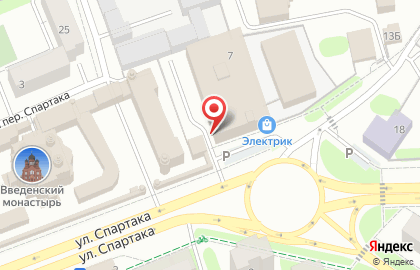 Торговая компания ЭТМ на улице Спартака на карте