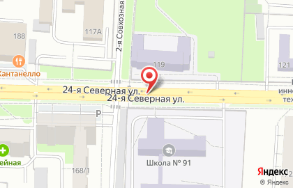 ОАО Банкомат, АКБ Абсолют Банк на 24-ой Северной улице на карте
