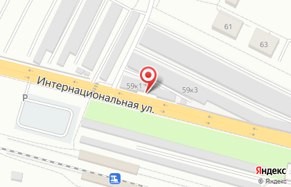 Шиномонтажная мастерская на Интернациональной улице на карте