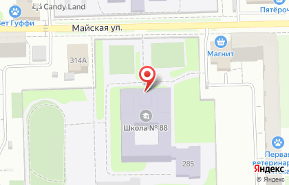 Средняя общеобразовательная школа №88 на Пушкинской улице на карте
