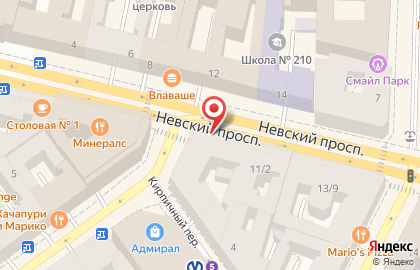 Отель T.O.P. Group Hotels на Невском проспекте на карте