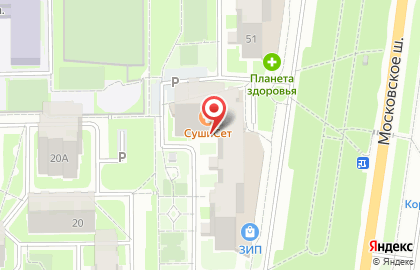 Зоомагазин Пушистик на Московском шоссе на карте