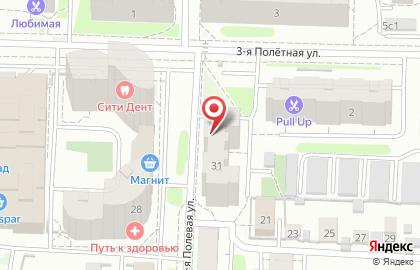 Строительная компания Статус на 1-ой Полевой улице на карте