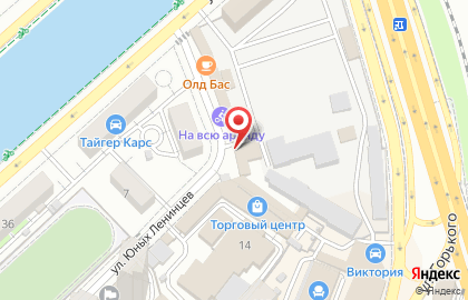 Автомаркет на улице Юных Ленинцев на карте