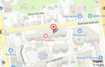 Федеральная сеть суши-баров Суши wok на Бакинской улице на карте