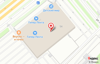 Гипермаркет Лента в Москве на карте