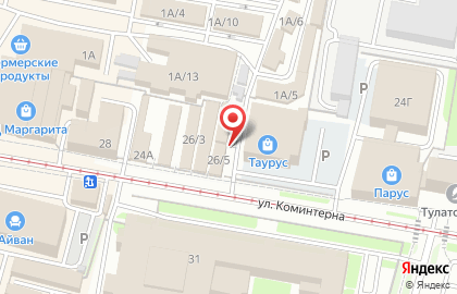 Магазин морепродуктов в Туле на карте