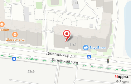 Супермаркет Вкустер в Московском районе на карте