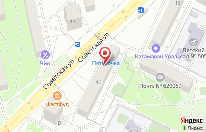Служба заказа товаров аптечного ассортимента Аптека.ру на Советской улице, 12 на карте