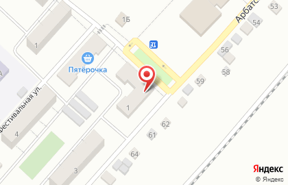Жигули на Арбатской улице на карте