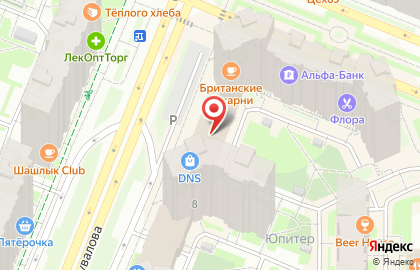 Магазин цифровой и бытовой техники DNS в Санкт-Петербурге на карте
