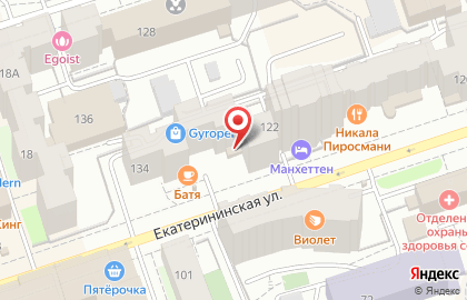 Парикмахерская Ирис на Екатерининской улице на карте