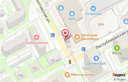 Фирменный магазин Ореховский на Полтавской улице на карте
