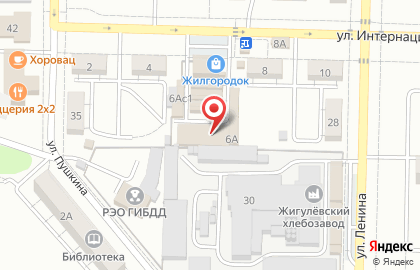 Торговый центр ЖилГородок на улице Интернационалистов на карте