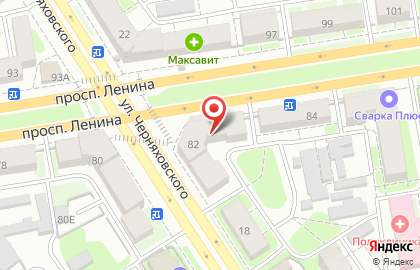 Магазин Растяпино на проспекте Ленина на карте