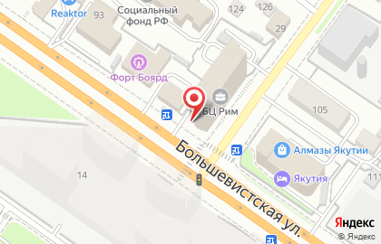 Бизнес-центр Рим на Большевистской улице на карте
