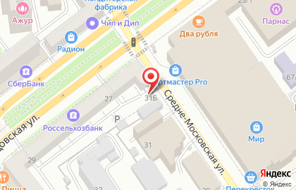 Автомат по продаже питьевой воды Источник здоровья на Средне-Московской улице на карте