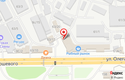 Удача на улице Олега Кошевого на карте