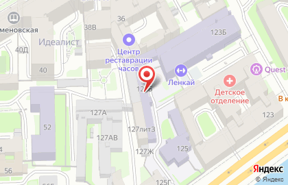 Детский сад №154 на набережной Обводного канала на карте
