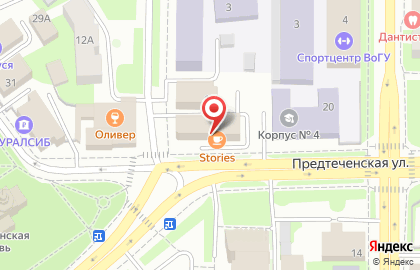 Кофейня Stories на Предтеченской улице на карте