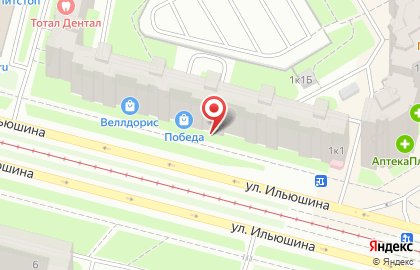 Бар Суши WOK на улице Ильюшина на карте
