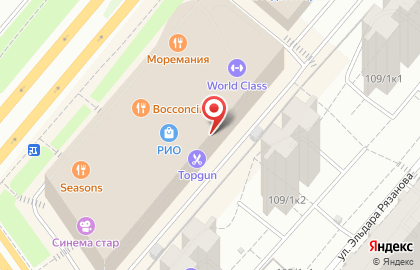 Международная сеть ресторанов быстрого питания Ташир пицца в ТЦ РИО Ленинский на карте