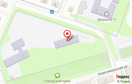 Детский сад №19 на Комсомольской на карте