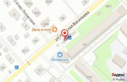 Магазин хозтоваров в Пскове на карте