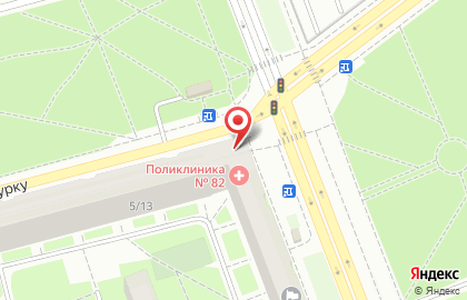 Городская поликлиника №44 в Фрунзенском районе на карте