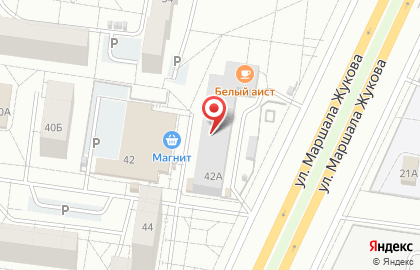 Магазин пива на улице Маршала Жукова на карте