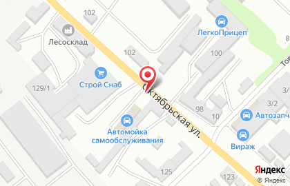 Магазин СанТехСтиль на Октябрьской улице на карте