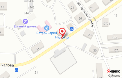 Киоск по продаже фастфудной продукции на улице Чкалова на карте