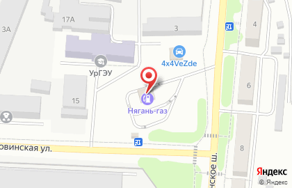 АЗС в Екатеринбурге на карте