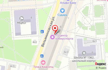 Медицинская компания Инвитро на метро Семёновская на карте